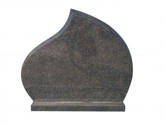 Juodo kareliško Garbro Diabaz granito paminklas (0,74×0,89 m) su pjedestalu (0,79×0,13m)